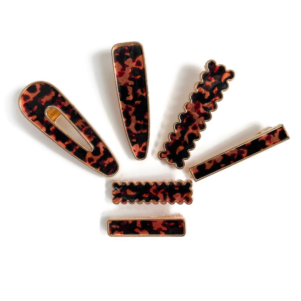 Tortoise Shell Luxe Clips – Gold Arrow Studios